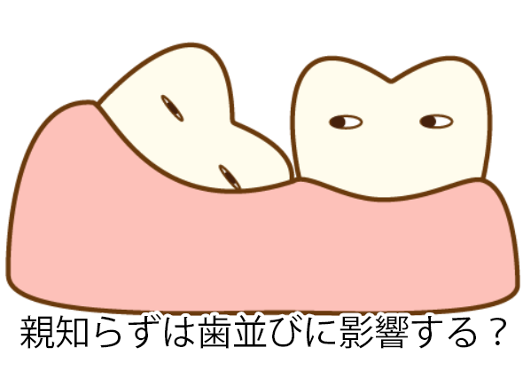 親知らずは歯並びに影響する?