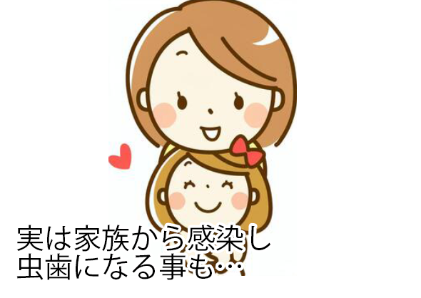 実は家族から感染し虫歯になる事も…