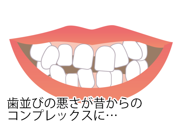 歯並びの悪さが昔からのコンプレックスになっていないか