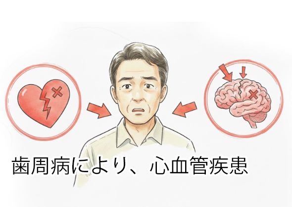 歯周病により心血管疾患