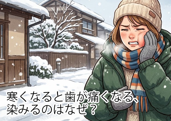 寒くなると歯が痛くなる、染みるのはなぜ？