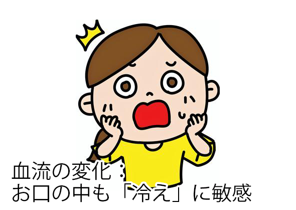 血流の変化：お口の中も「冷え」に敏感