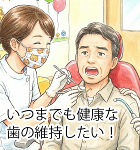 いつまでも健康な歯の維持したい！