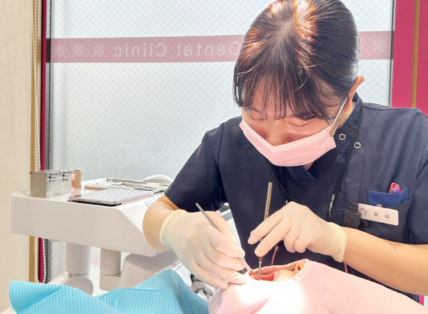 歯周ポケットの検査